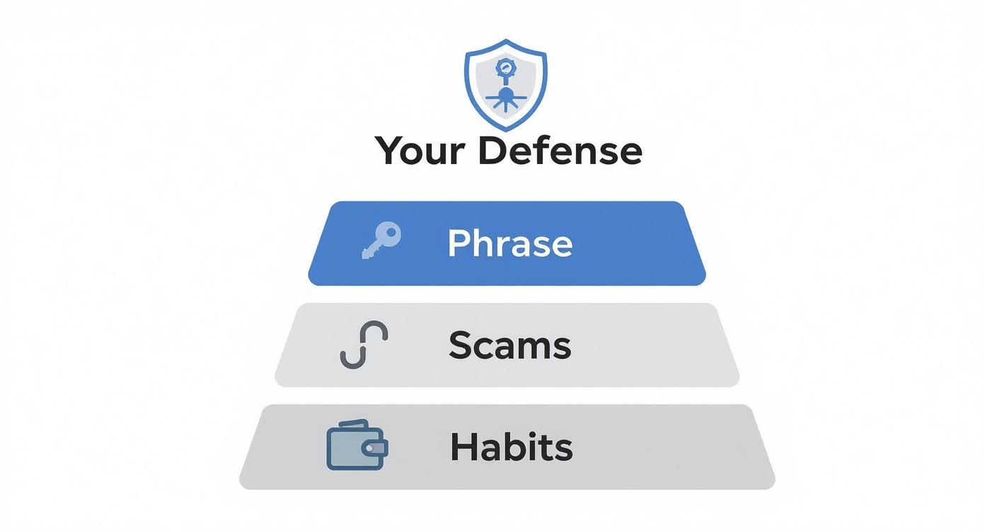 Infographic about is coinbase wallet secure