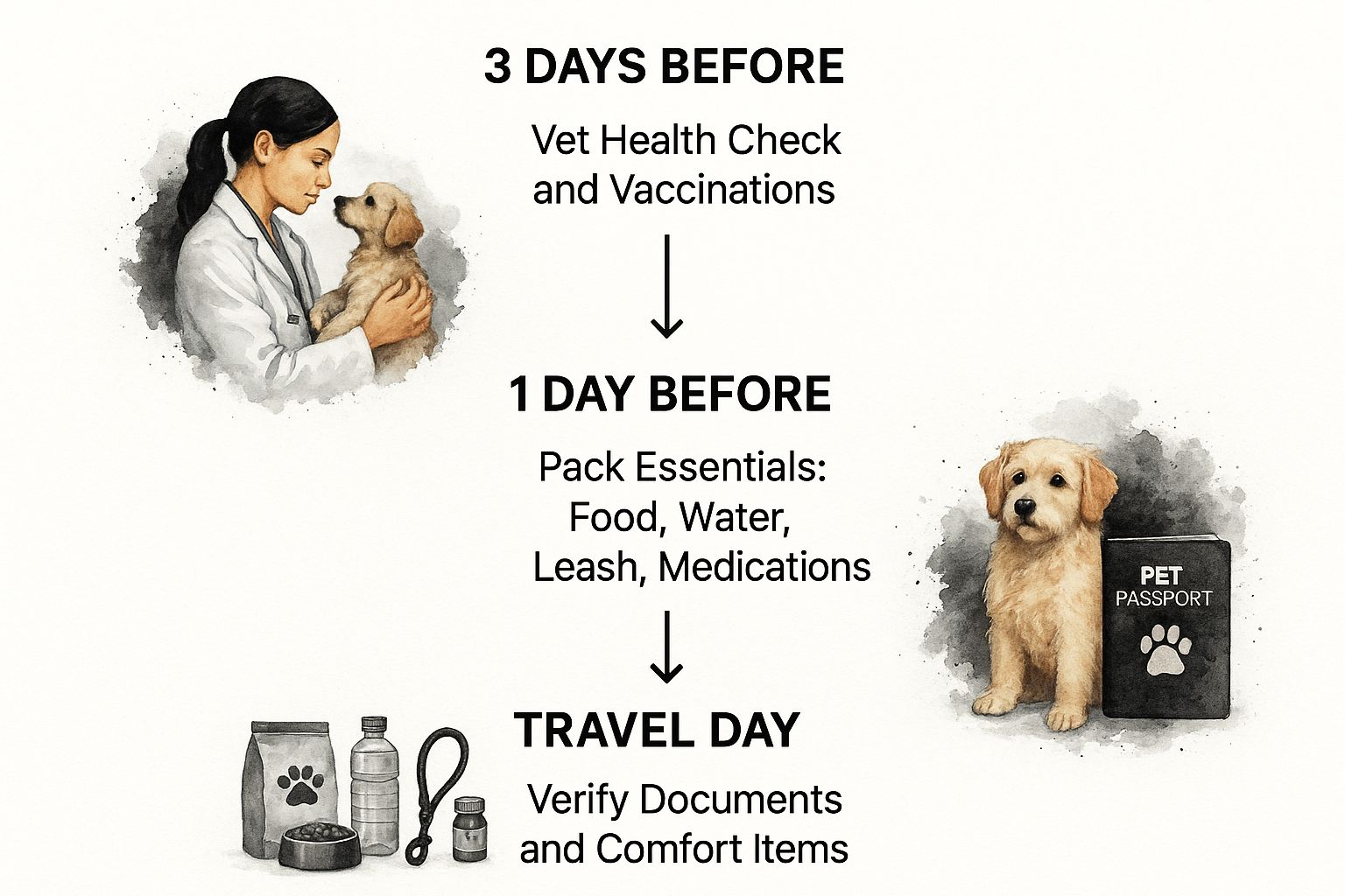 Infographic about dog travel safety
