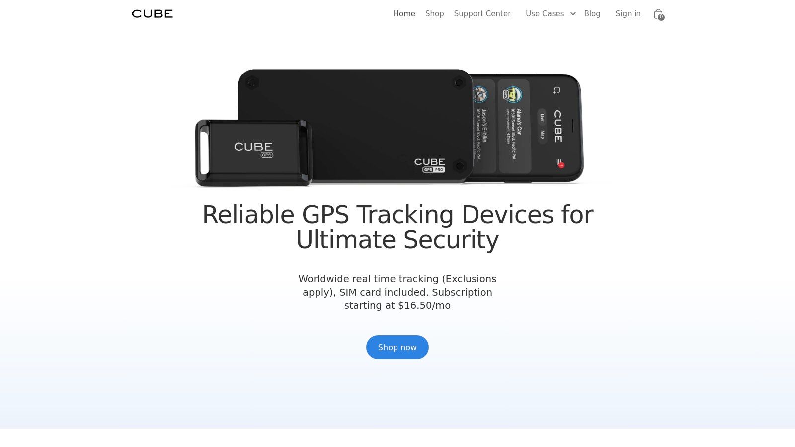 Cube Real Time GPS Tracker