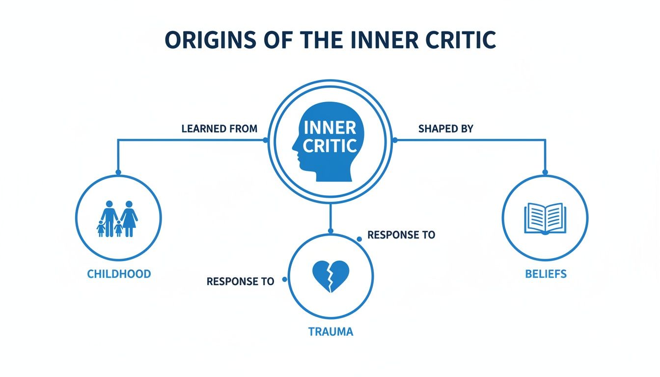 Where Your Inner Critic Comes From: Childhood, Trauma, and Learned Beliefs