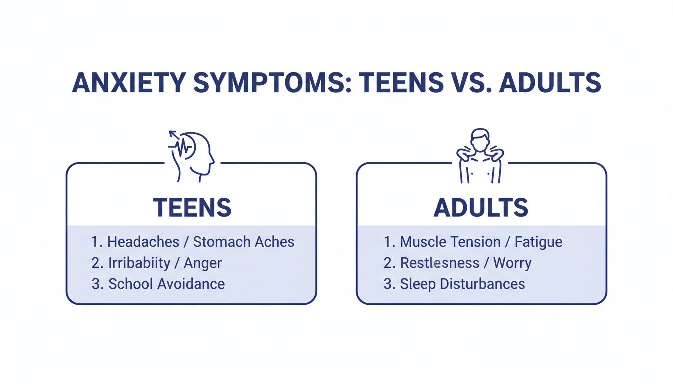 How Anxiety Shows Up Differently in Adults vs Teens: A Guide