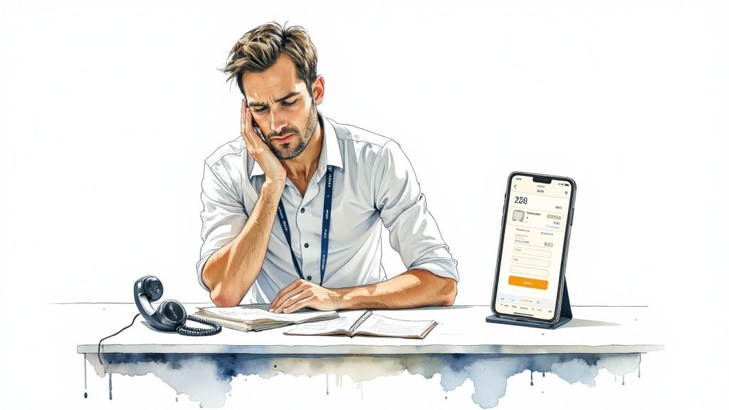 A clean and intuitive booking interface for tennis courts, showing available time slots and court numbers