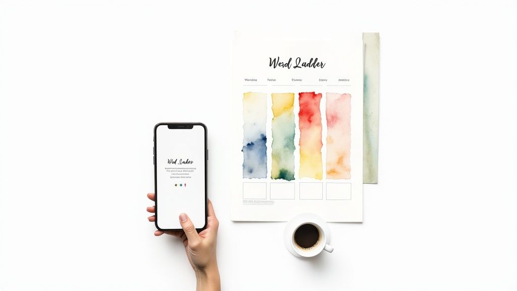 Pickleball paddles and balls ready on a court