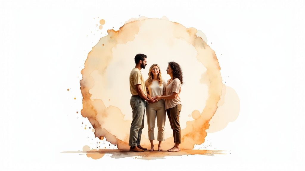 Several people sitting in a circle during a wellness workshop, fostering a sense of community.