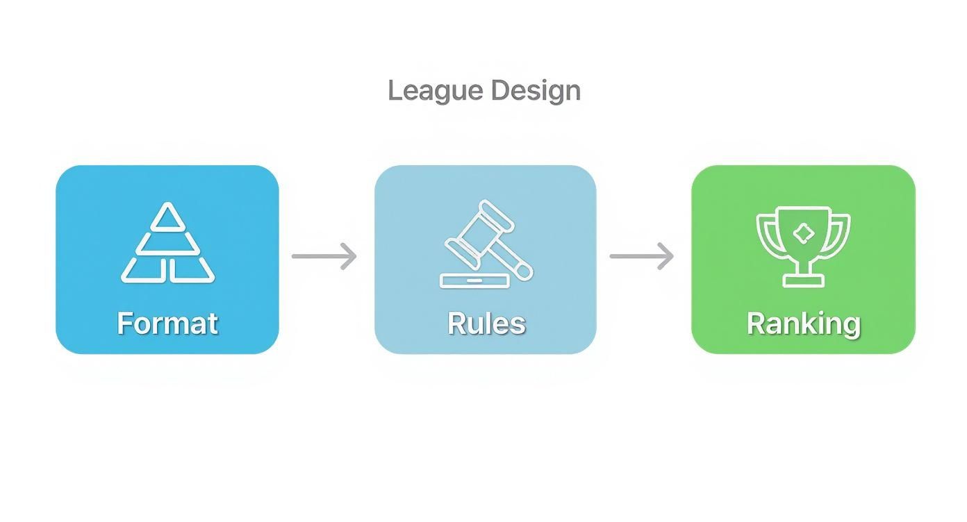Infographic about pickleball ladder league