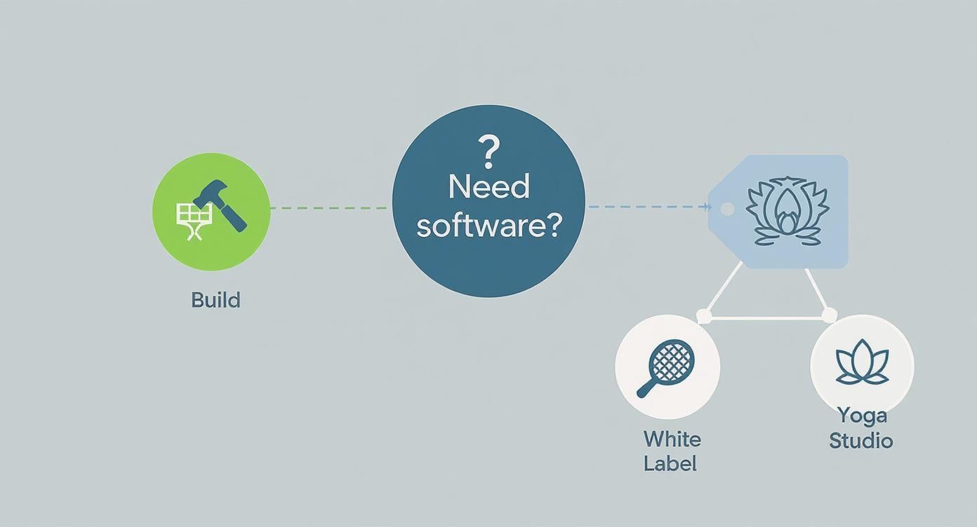 Infographic about what is white label software
