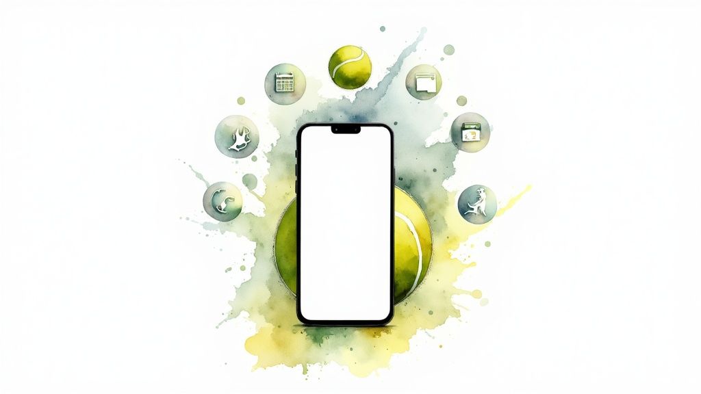 A person tracking their workout on a fitness app, with charts and progress visible.