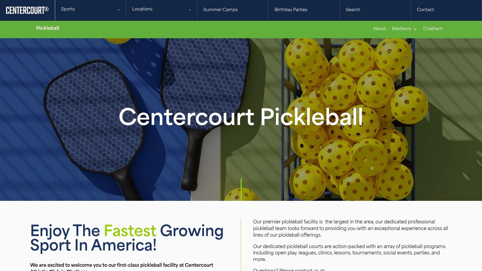 Centercourt Pickleball (Centercourt Athletic Club)