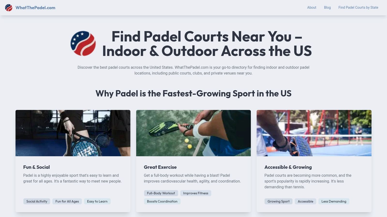 WhatThePadel.com: For a Simple, No-Frills US Directory