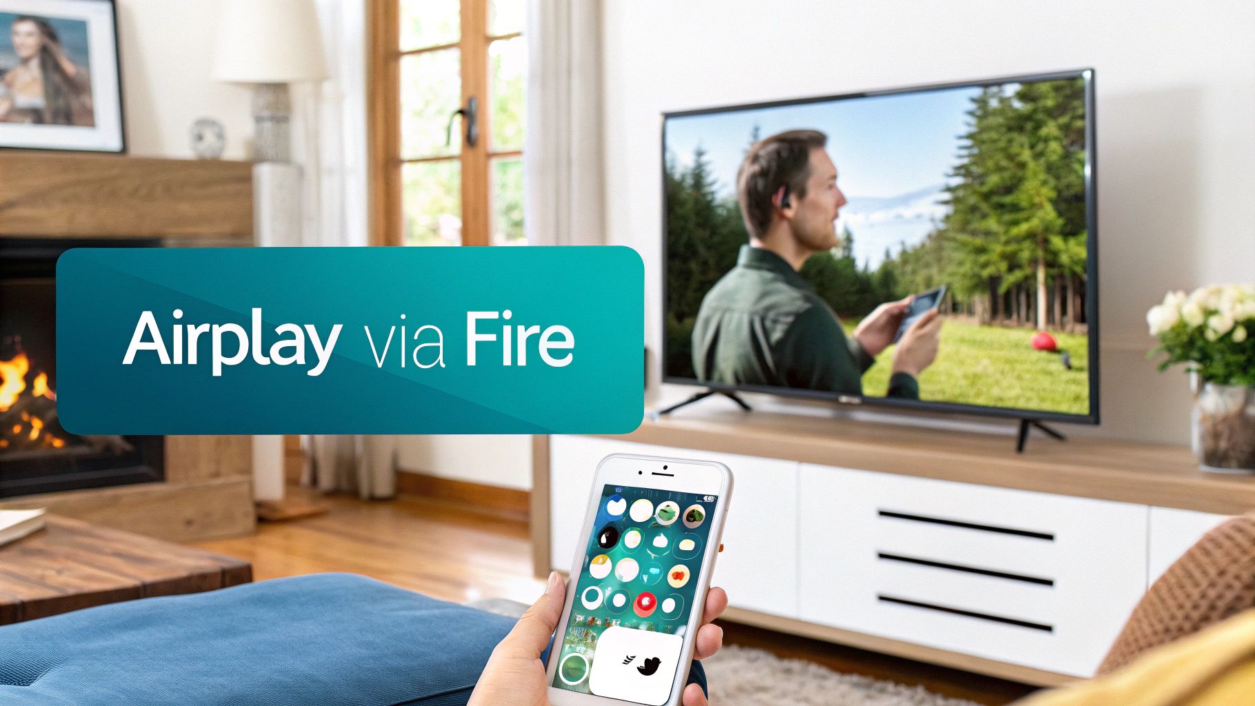 A person looking frustrated at a TV screen showing a buffering symbol.