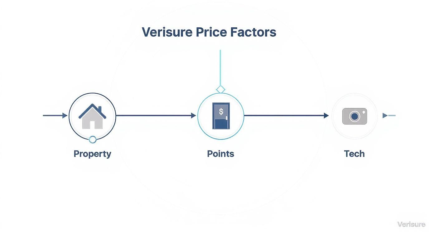 Infographic about how much is verisure