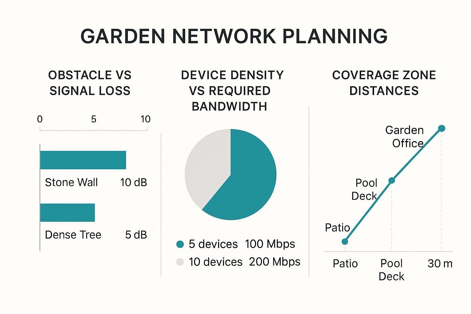 Infographic about how to extend wifi to garden