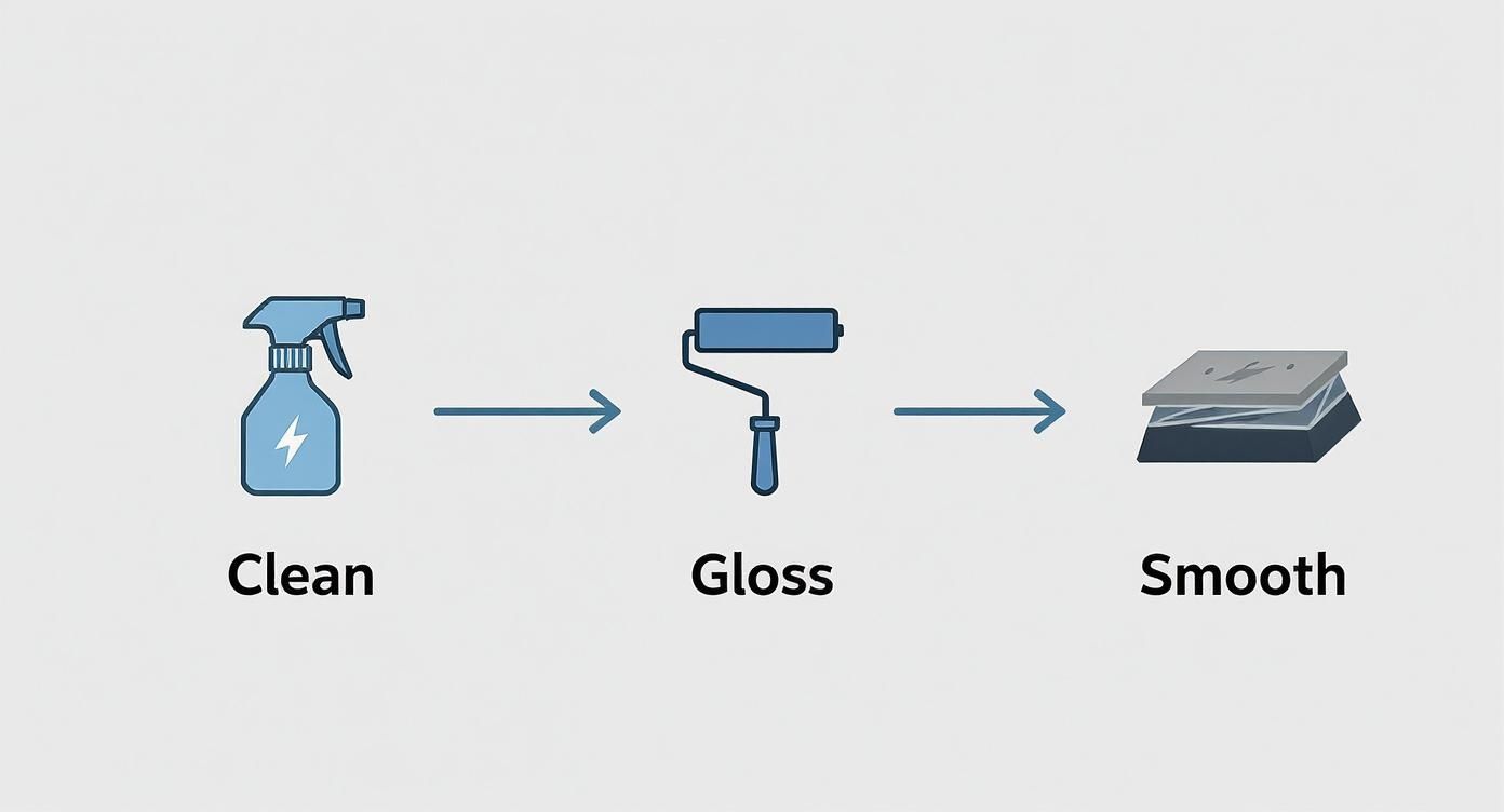 Infographic about how to apply model decals