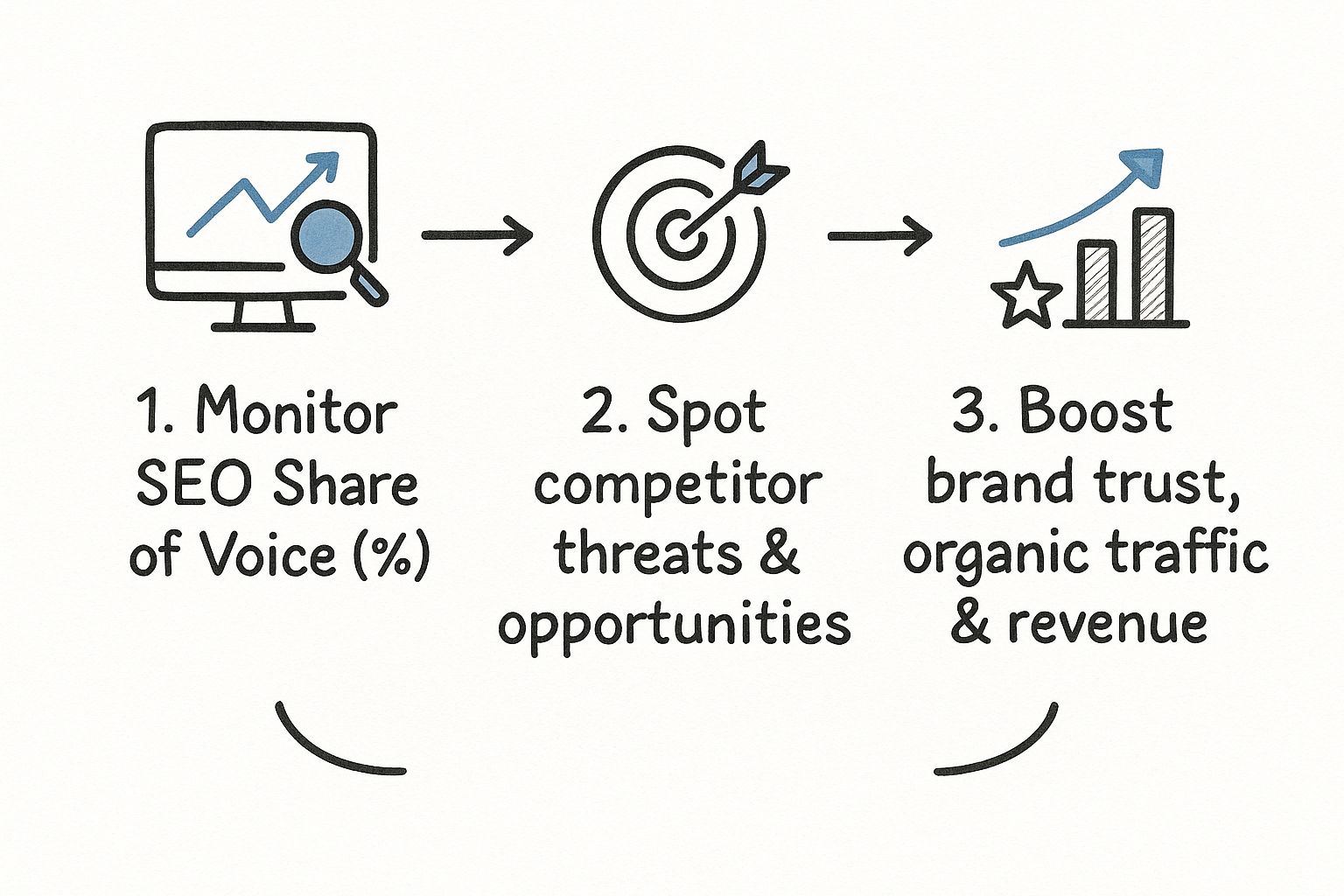 Infographic about share of voice seo