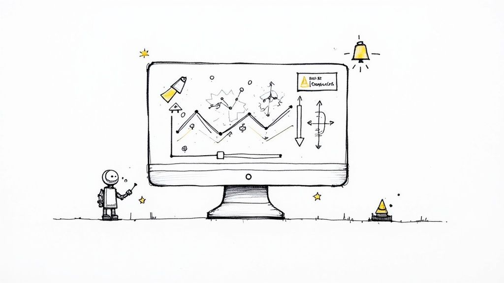 A dashboard showing competitor price tracking and real-time alerts.