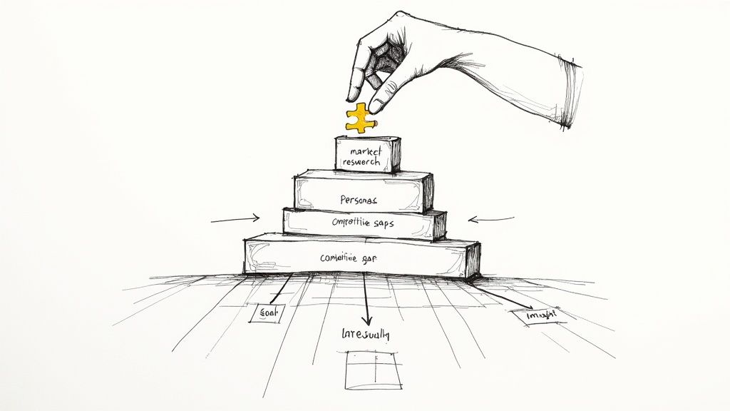 A team collaborating on a whiteboard, strategizing a product launch plan.