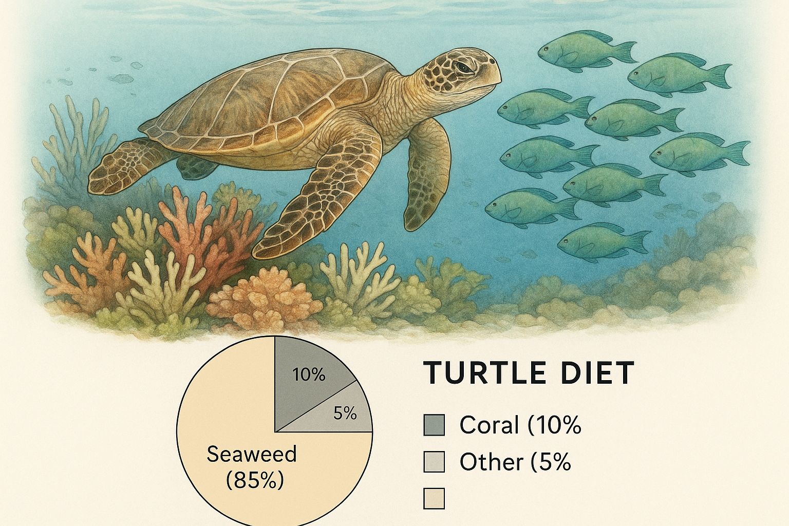Infographic about captain cook snorkel tour