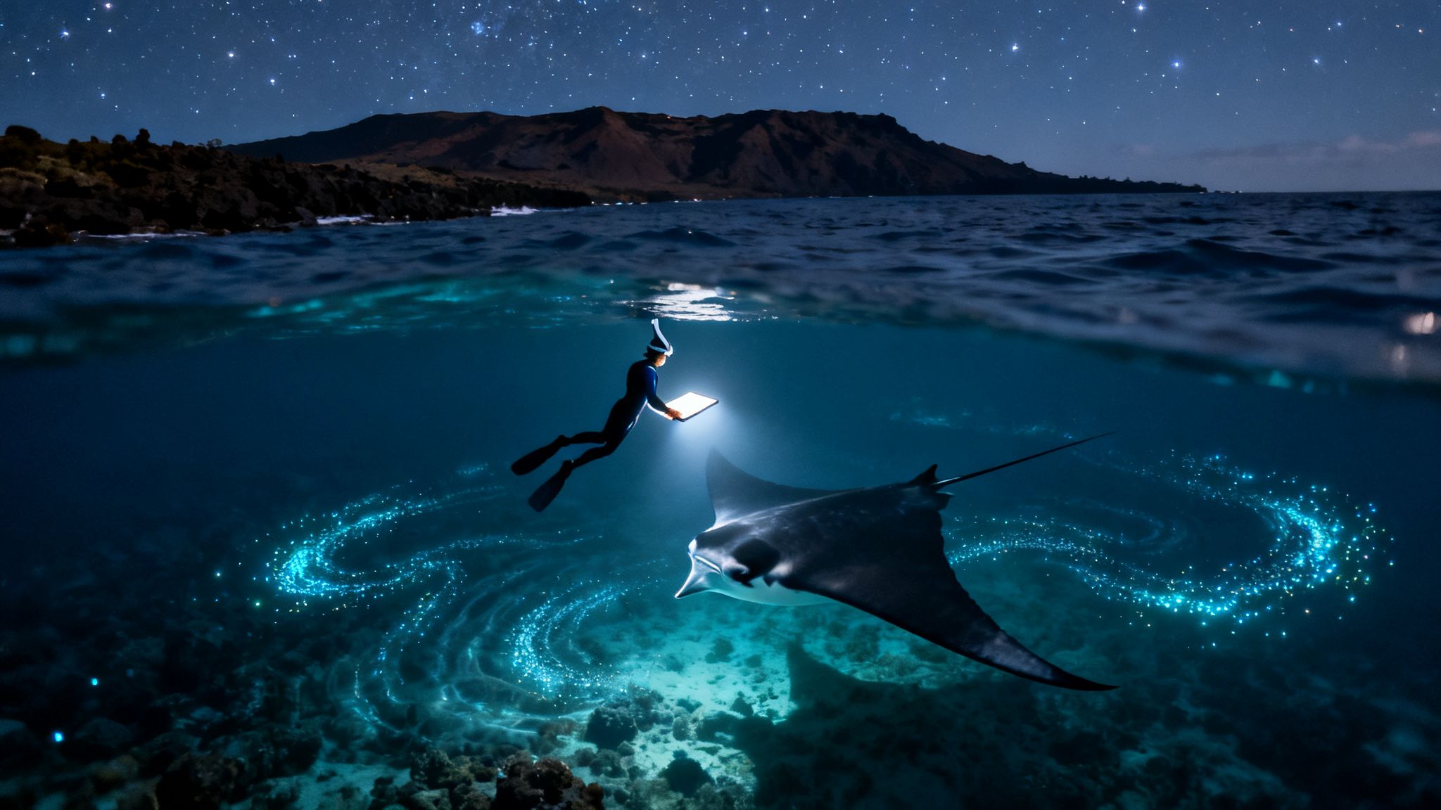 Explore manta ray snorkeling kona: Kona Night Swim Guide