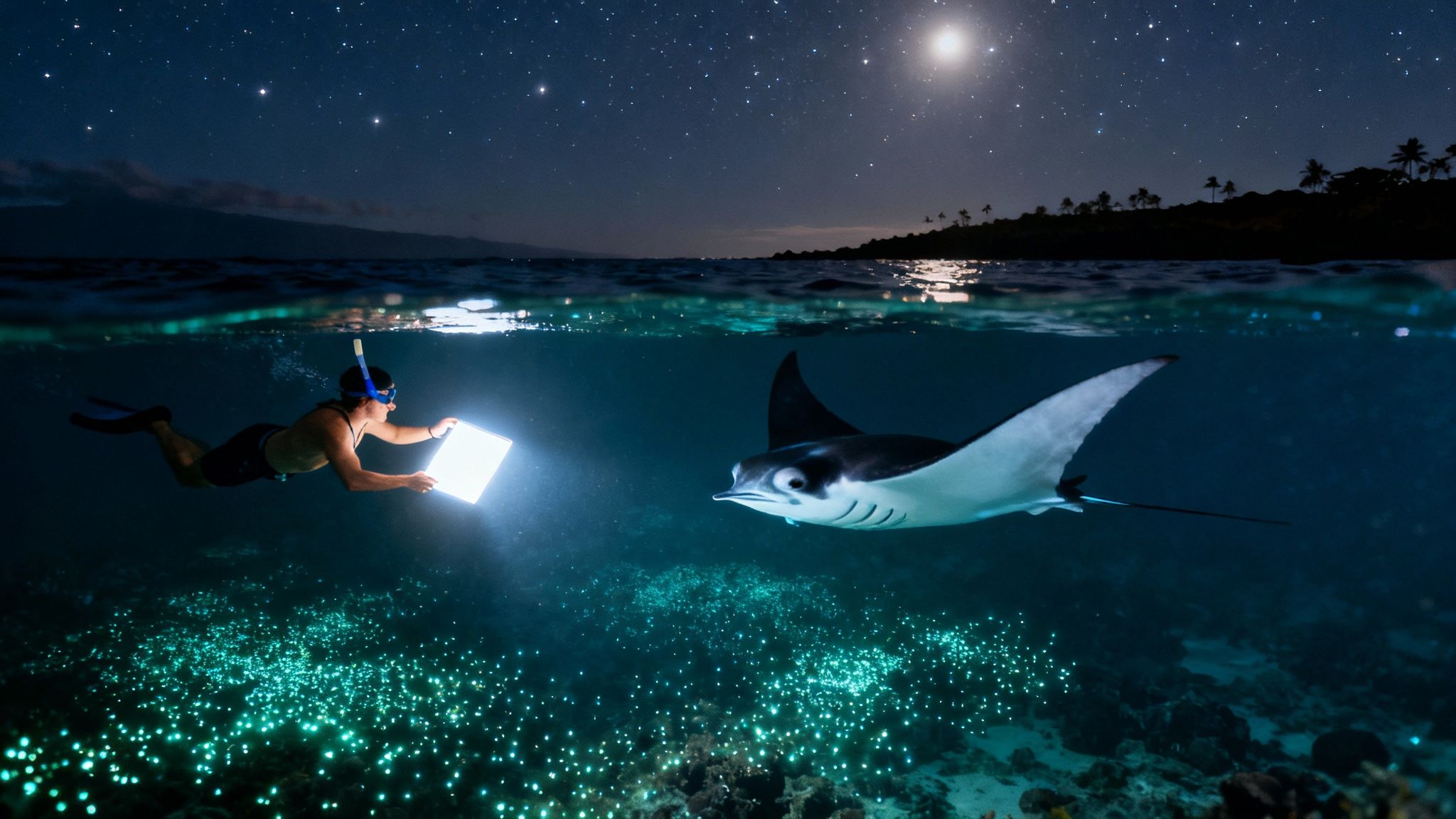 Manta ray snorkel big island: Top Night Dives & Tours