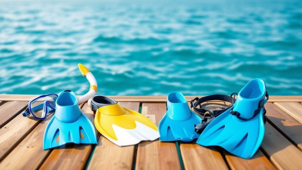 A school of yellow tang swimming over the coral reef in Kealakekua Bay