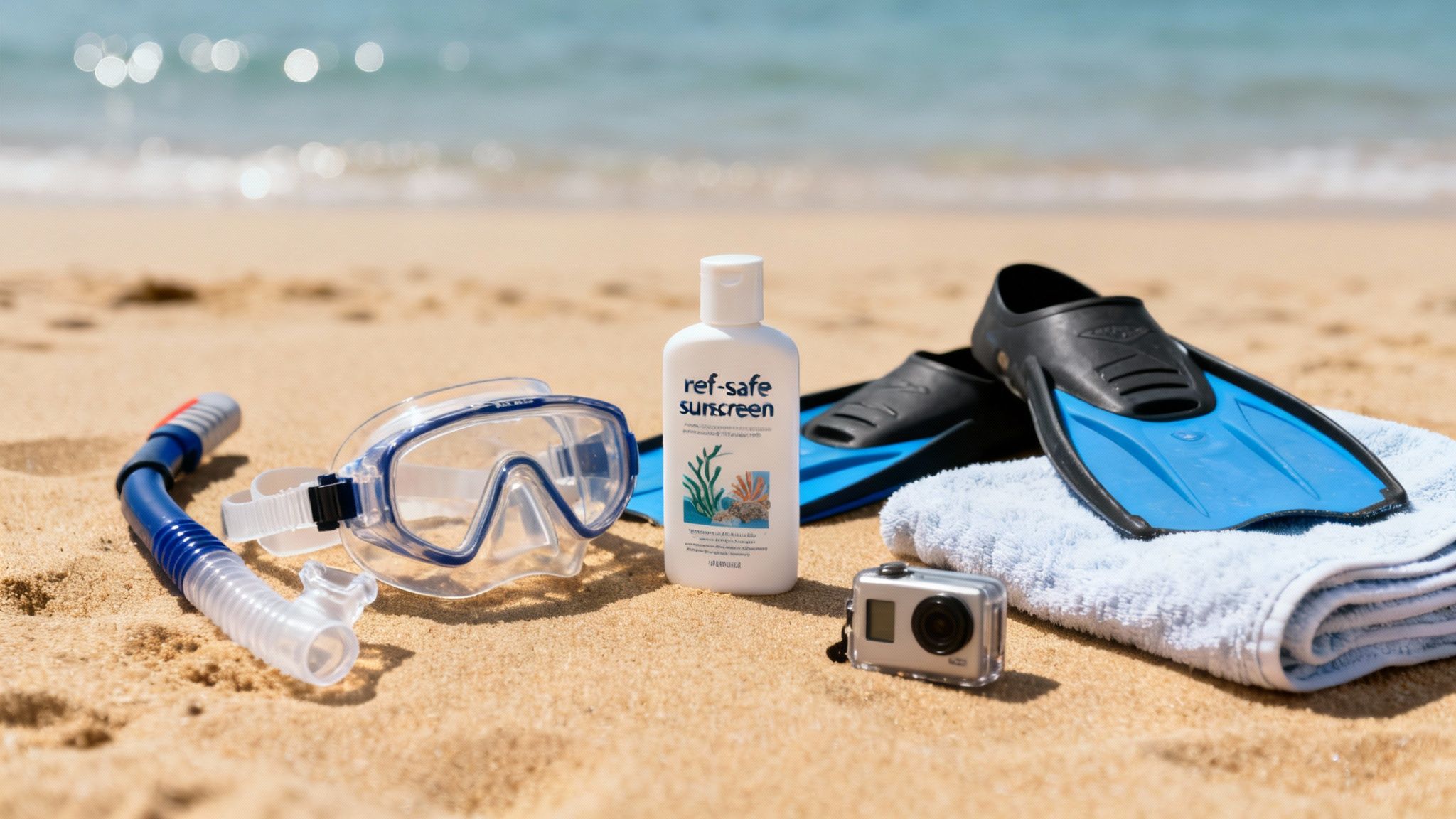 Snorkeler getting ready with gear on a boat