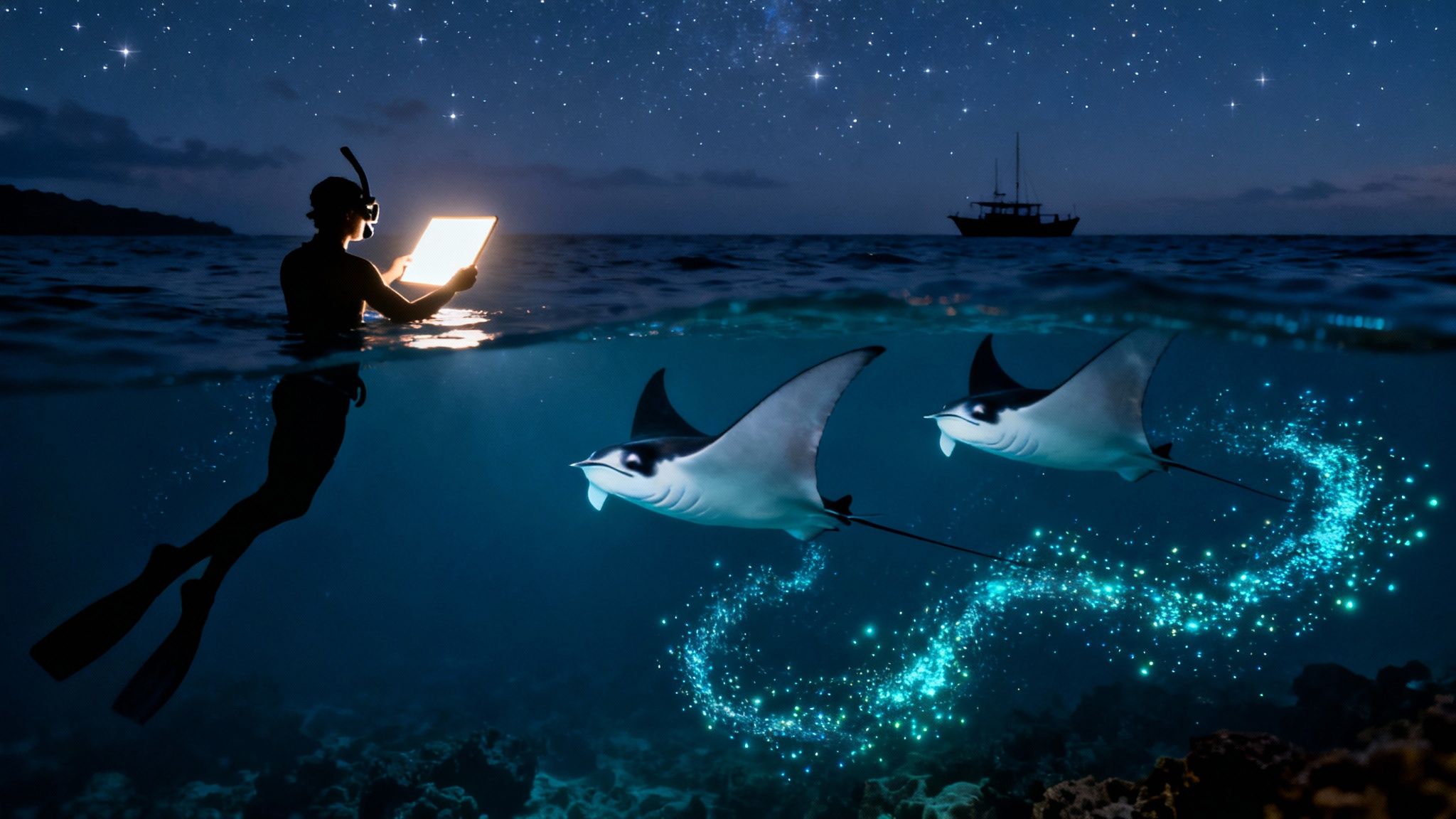 Snorkel With Manta Rays Hawaii The Ultimate Kona Night Snorkel Guide