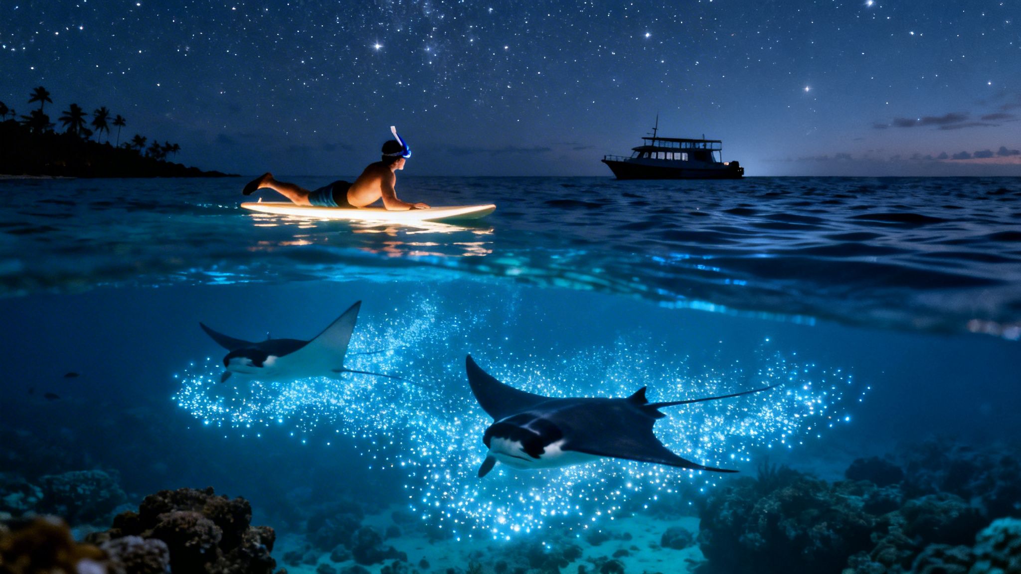 Your Guide to the Kona Manta Ray Night Snorkel