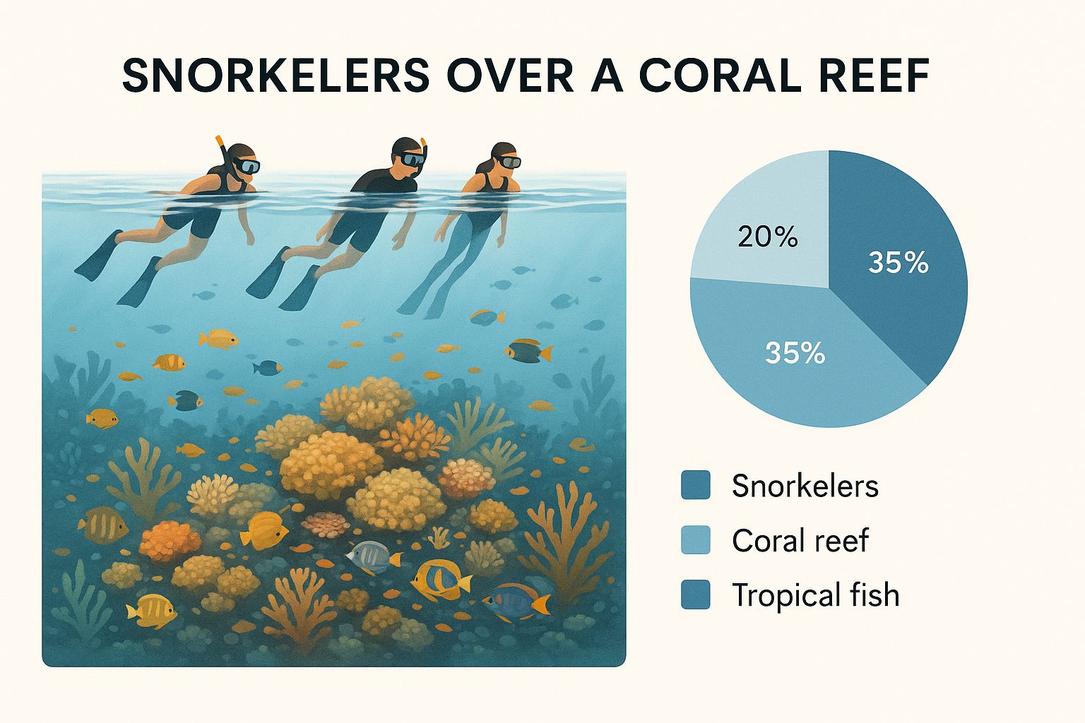 Infographic about captain cook snorkel tour