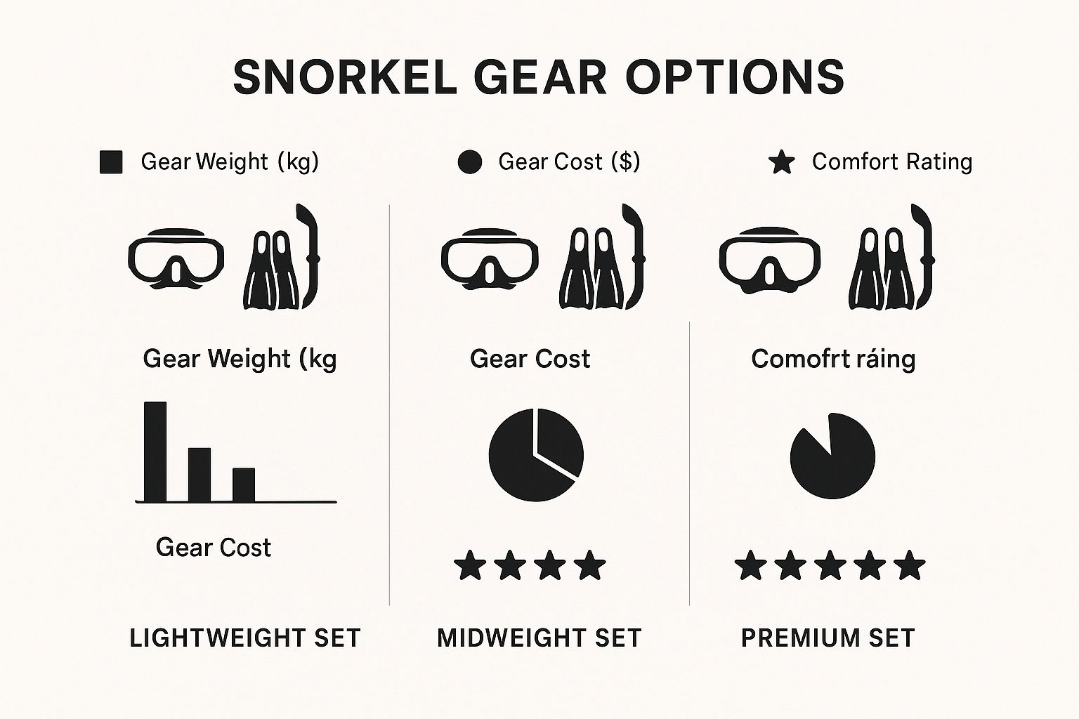 Infographic about captain cook snorkel tour