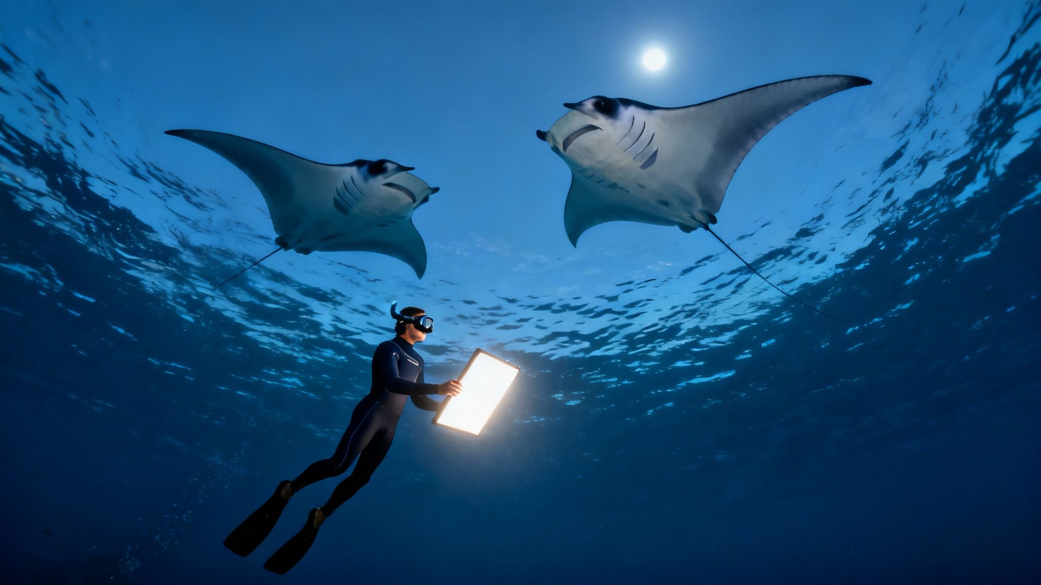 Manta Ray Snorkeling: Nighttime Kona Adventure with manta ray snorkeling