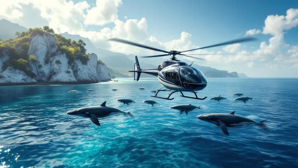 Mauna Loa Helicopter Tours Whale Watching
