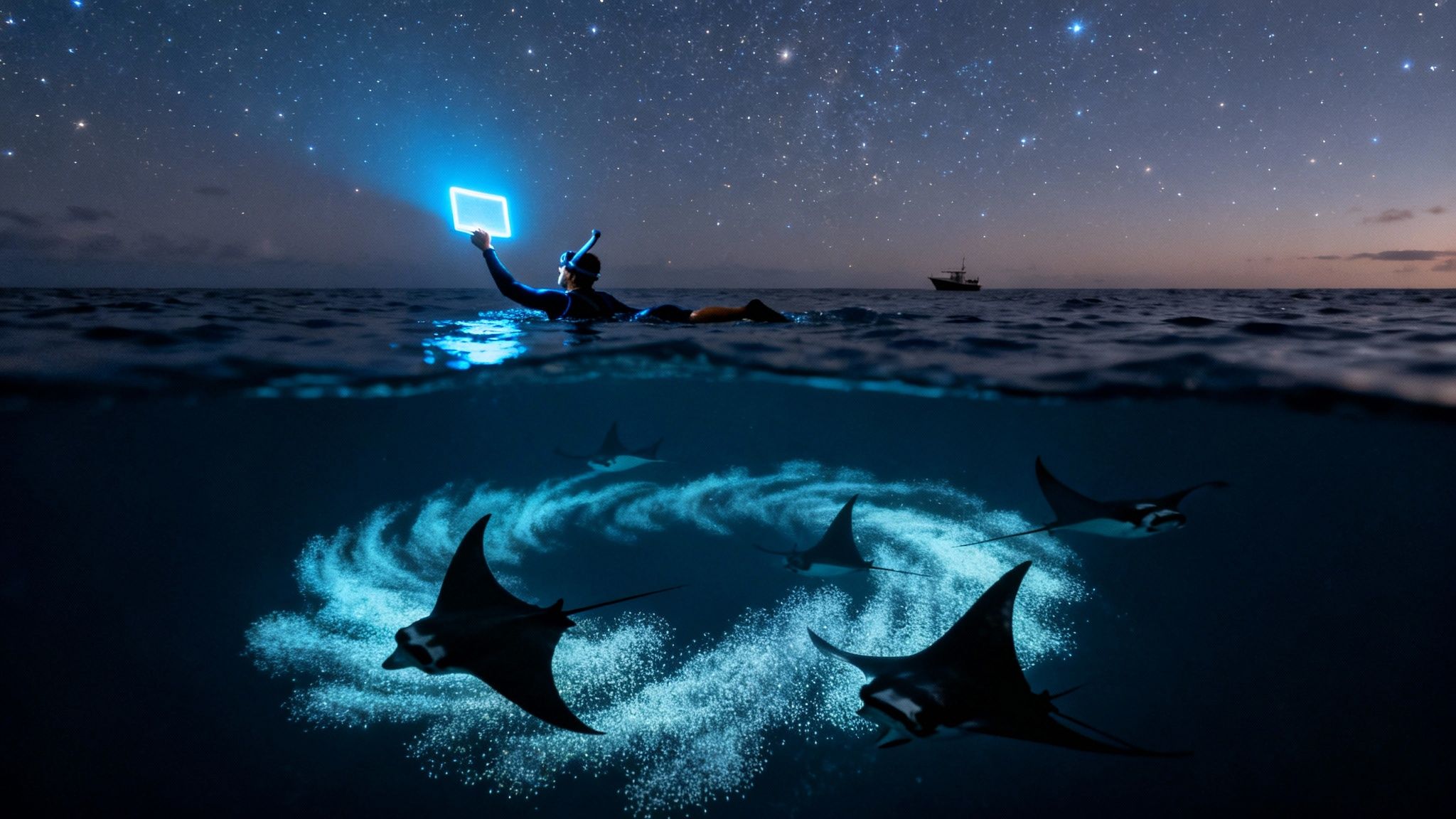 Your Guide to the Kona Manta Ray Night Snorkel Tour