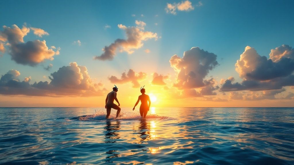 Snorkelers in Kealakekua Bay