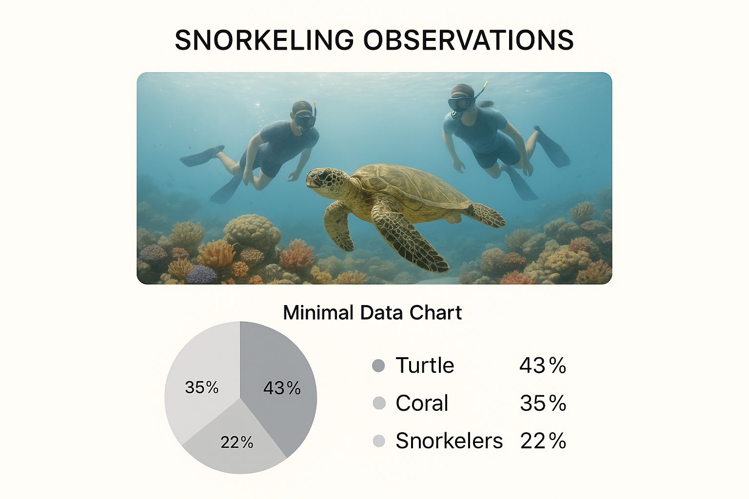 Infographic about captain cook snorkel tour