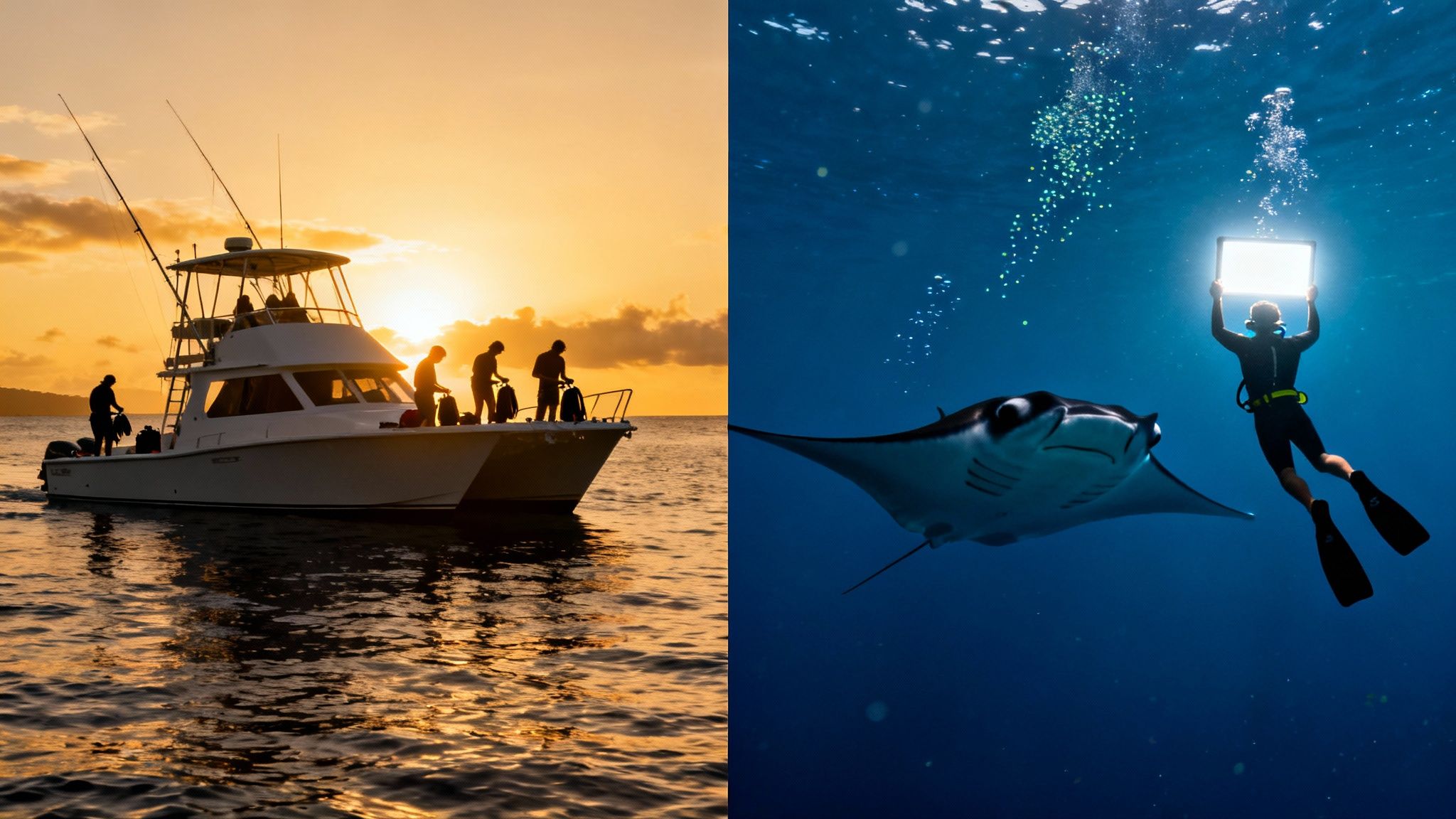 Manta Ray Snorkel Kona: Sunset vs Night Tour Comparison