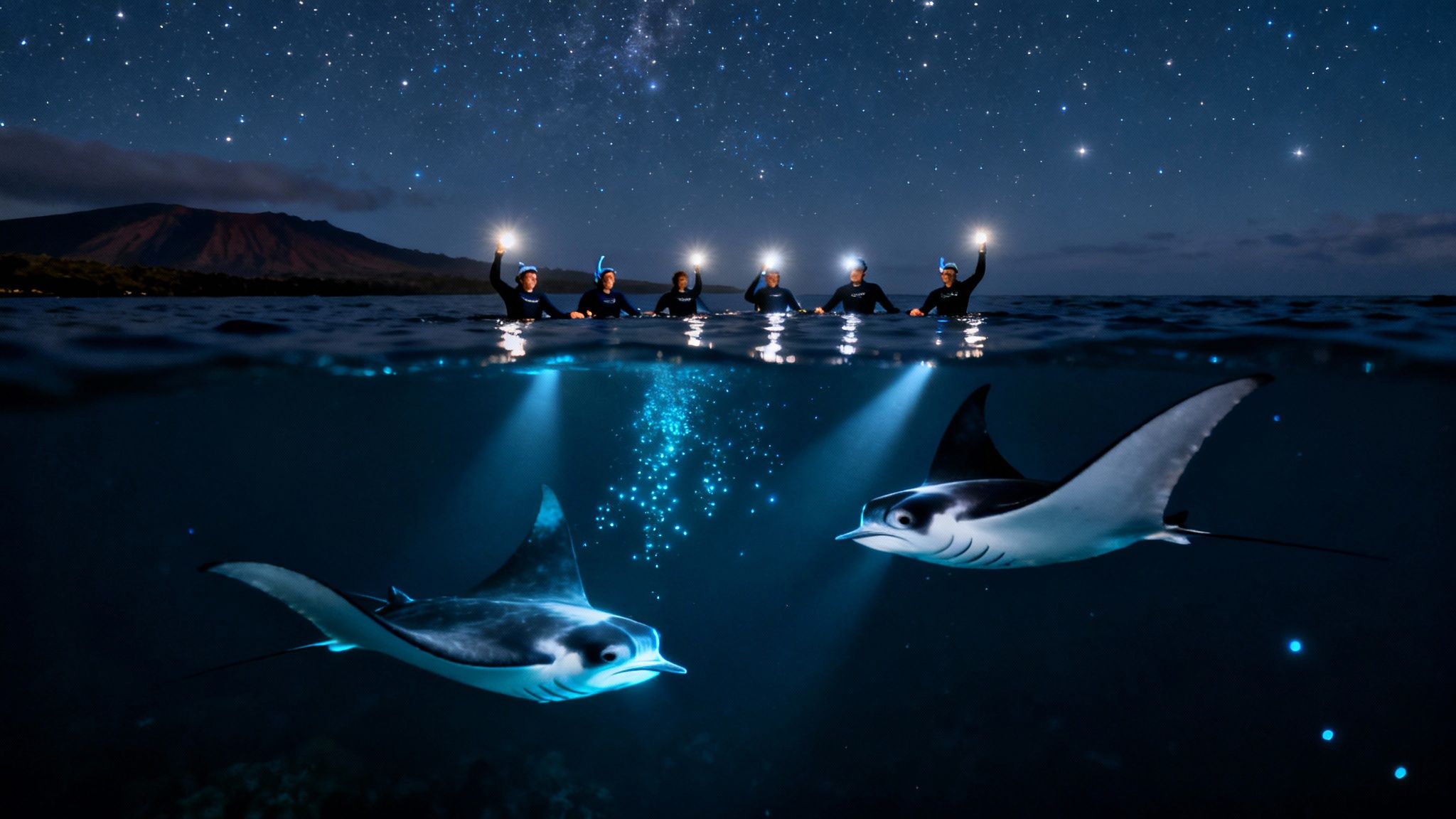 Your Guide to the Big Island Manta Ray Night Snorkel
