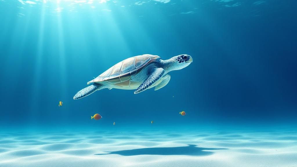 Colorful reef fish swimming in the clear blue waters of Kealakekua Bay, Hawaii