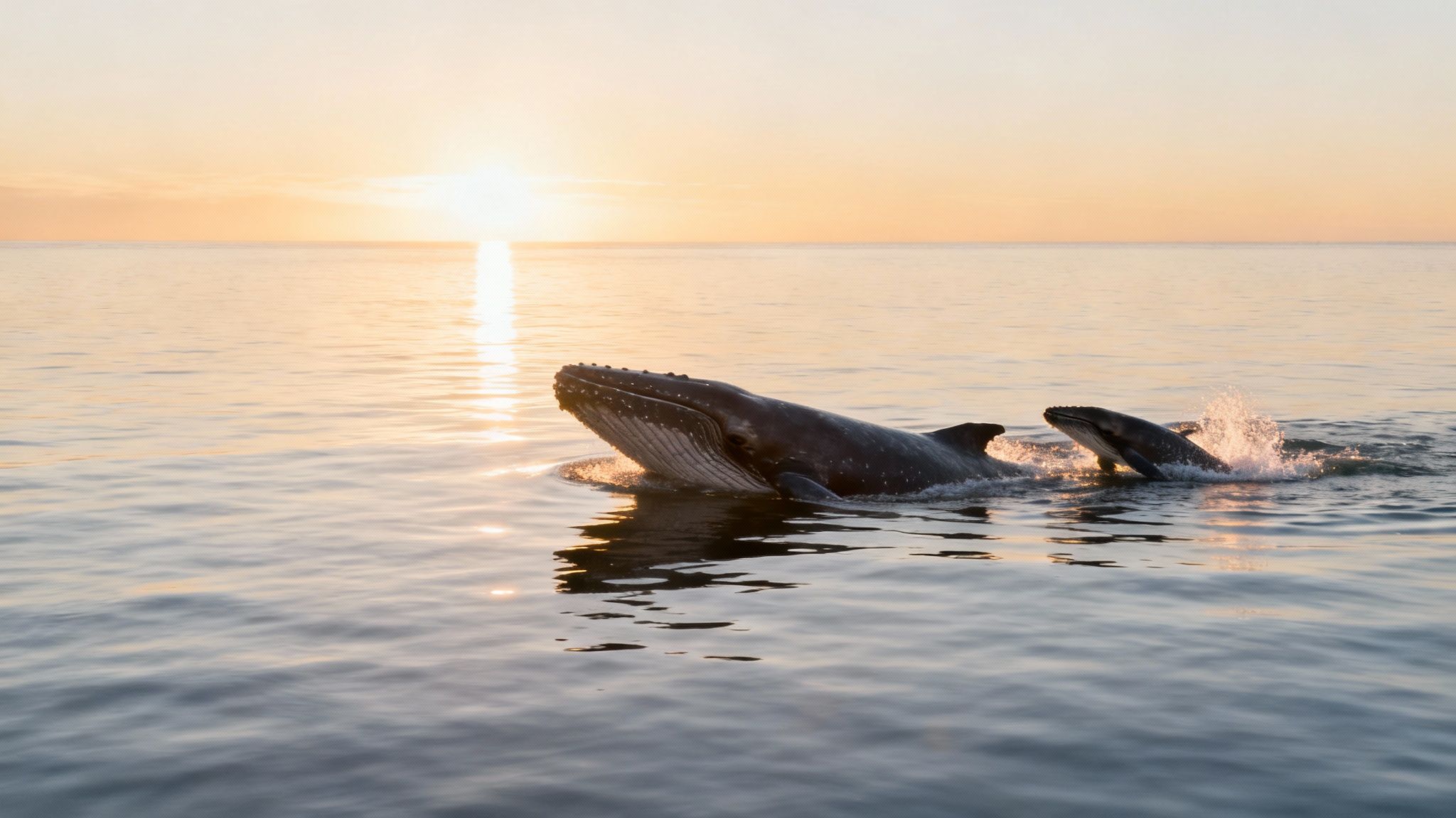 Humpback whale tail fluke emerging from the water during whale watching on the Big Island.
