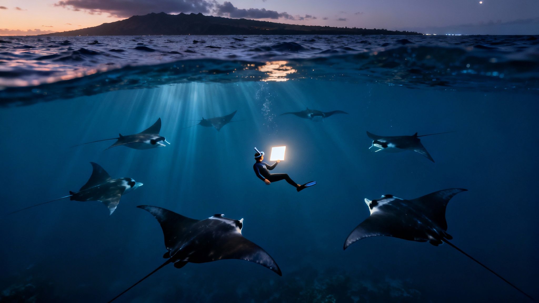 Big Island: manta ray snorkel big island guide