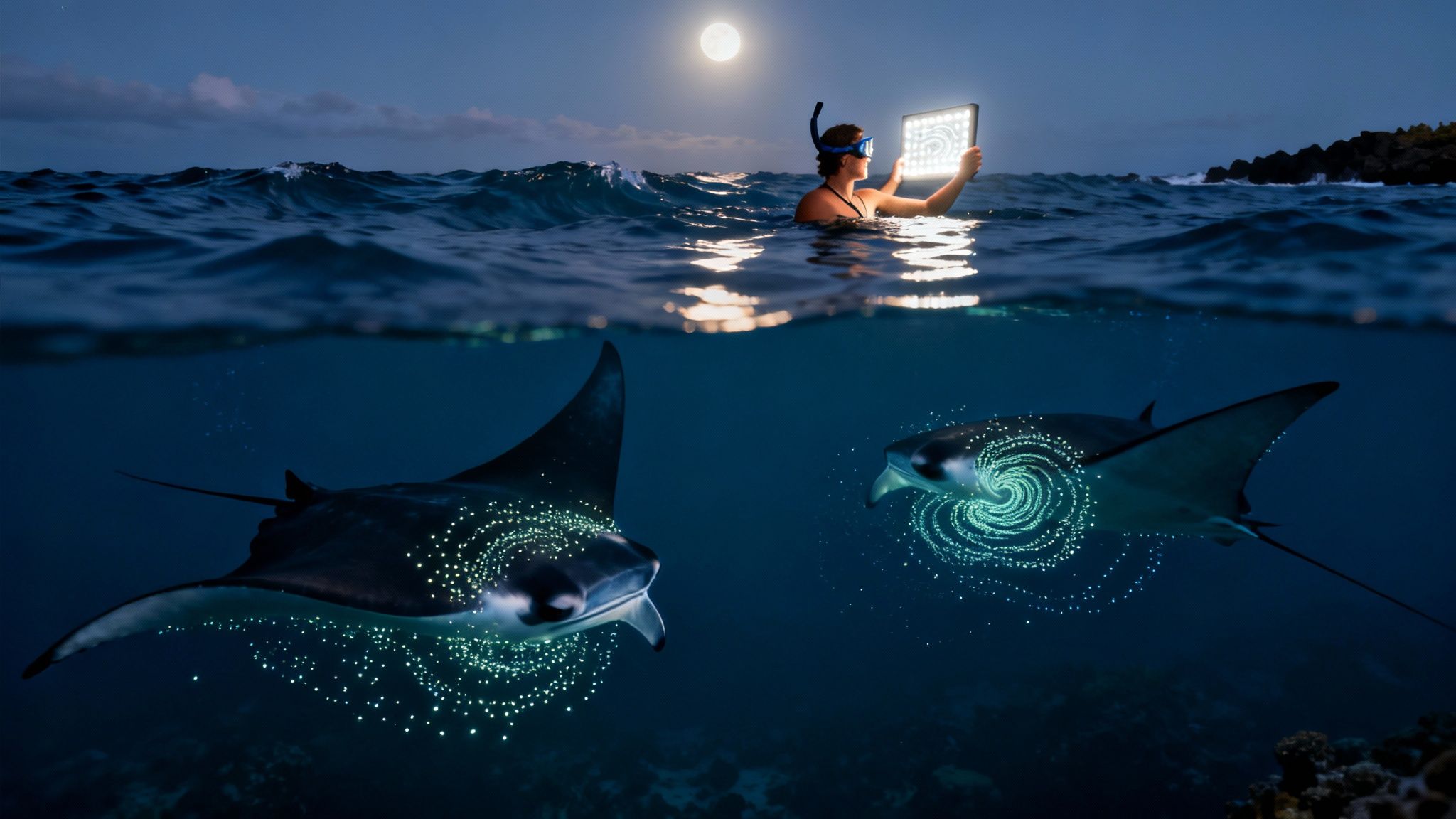 Explore manta ray snorkel kona: Kona Night Tours & Safety Tips