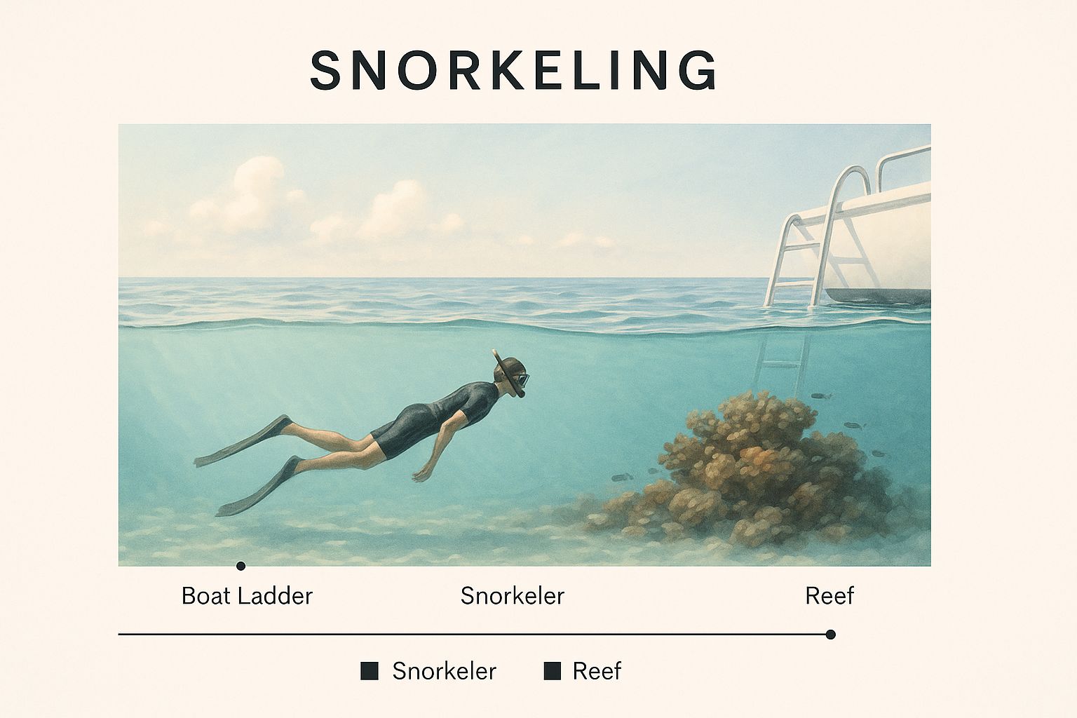 Infographic about captain cook snorkel tour