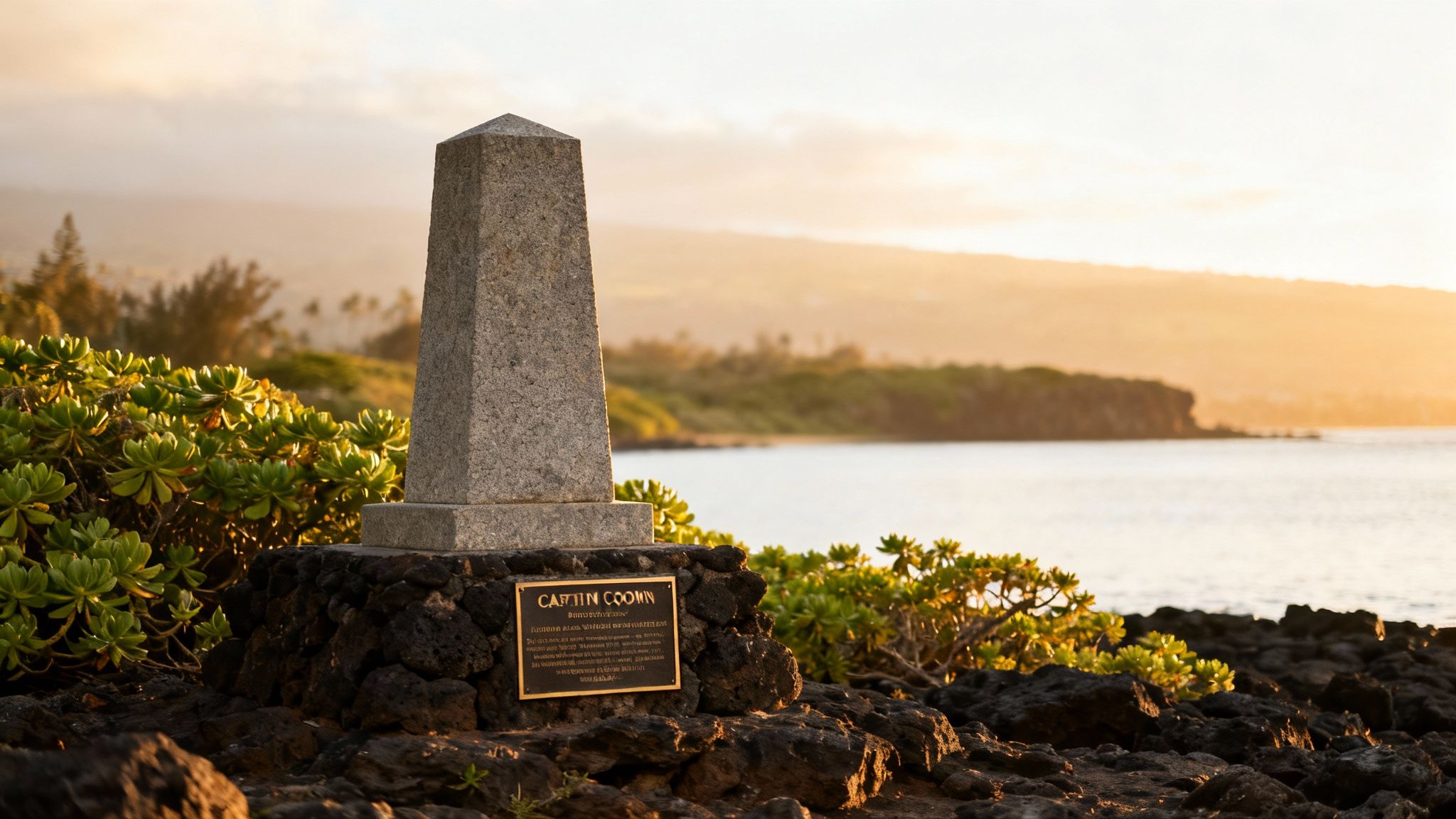 Captain Cook Monument at Kealakekua Bay