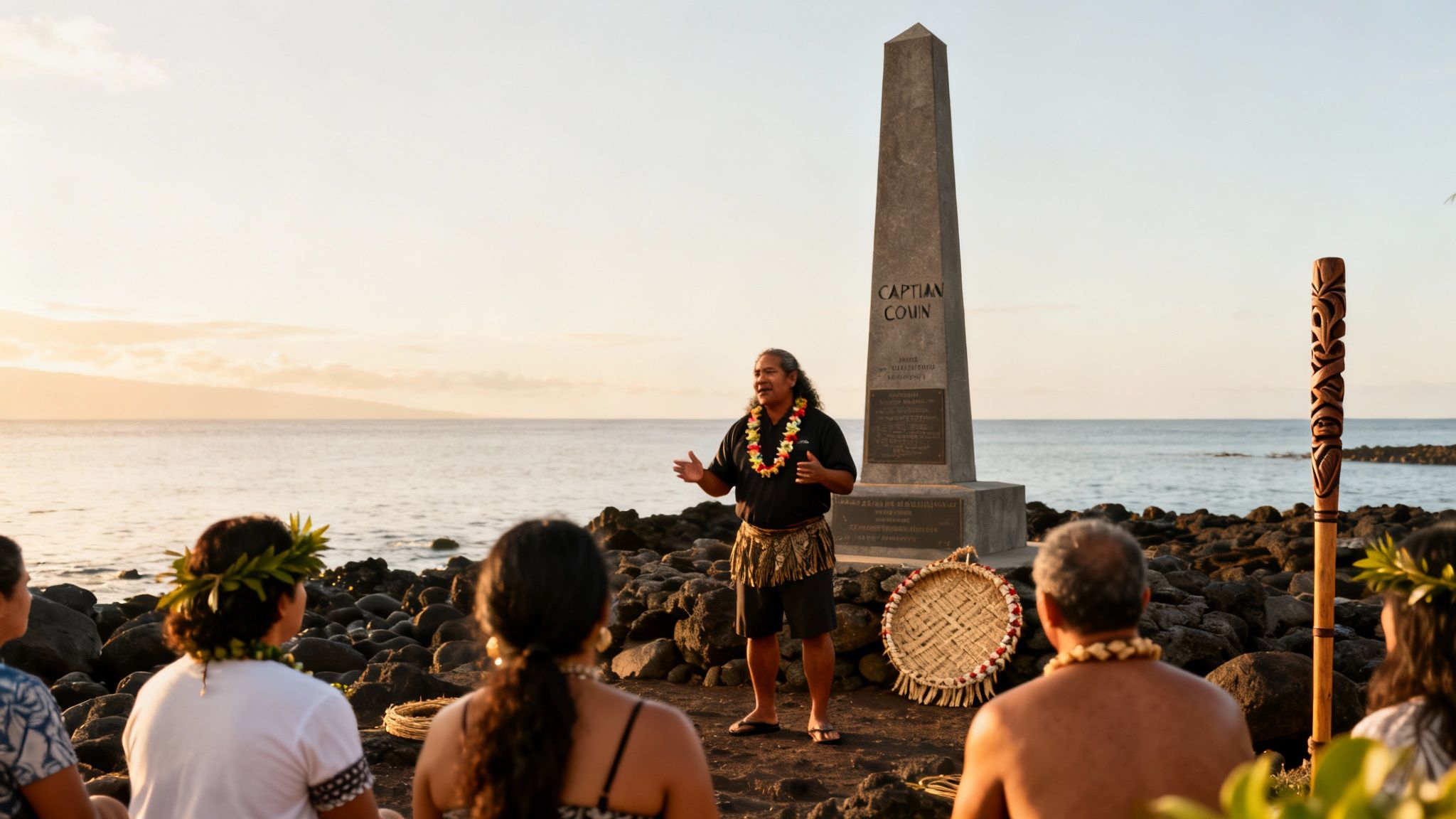 Captain Cook Monument at Kealakekua Bay