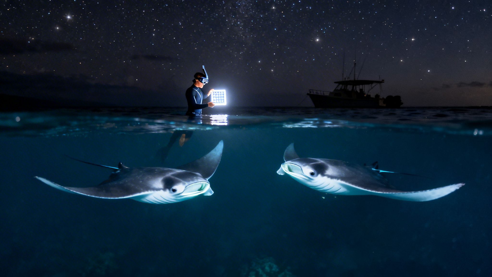 Explore snorkeling with manta rays kona: Kona Night Snorkel Guide