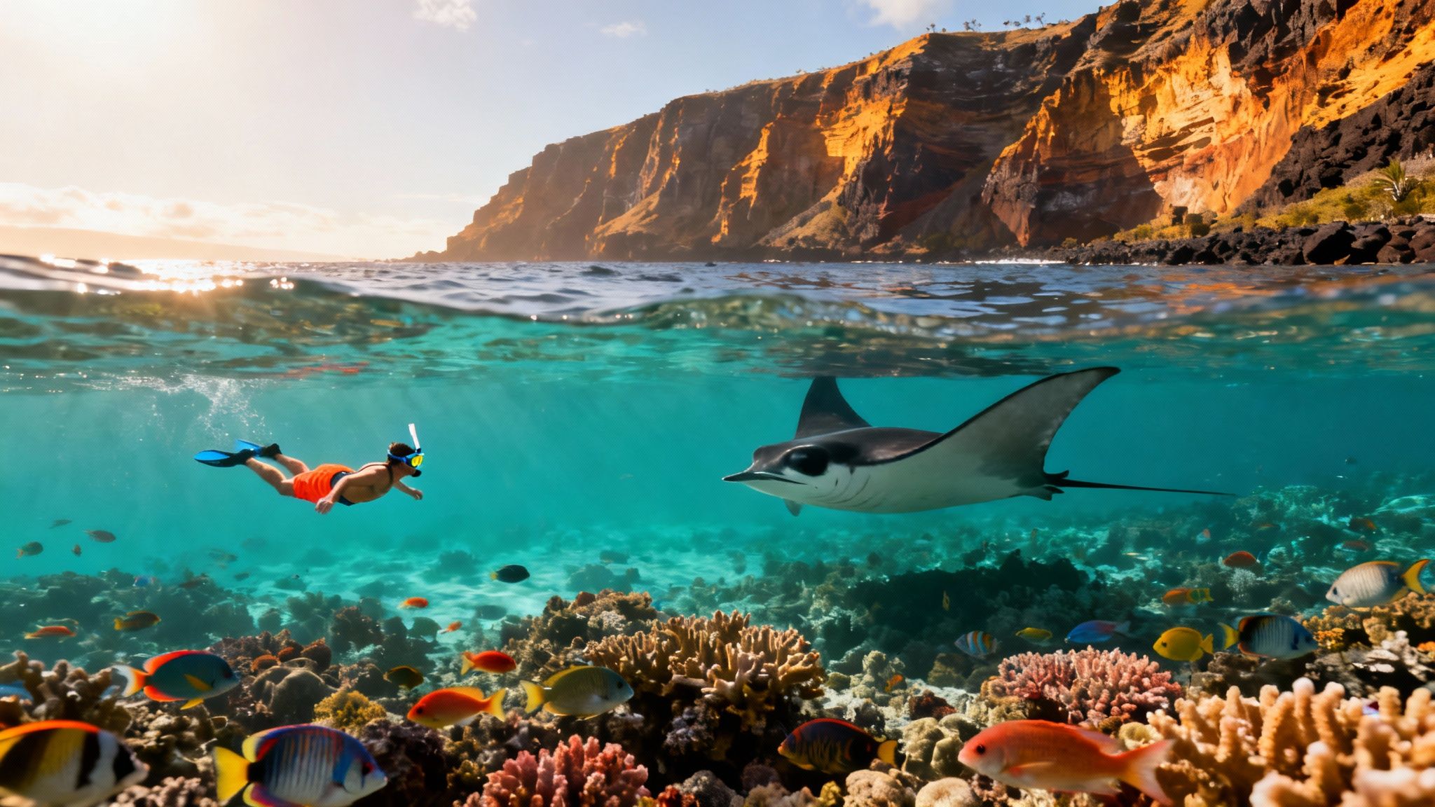 Kona snorkeling tours: Manta Rays, Kealakekua Bay & Big Island Fun