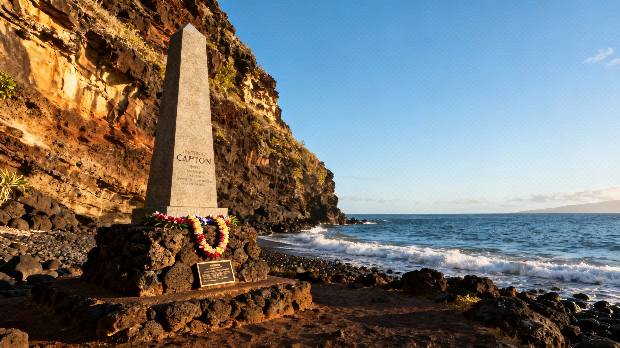 Screenshot from https://en.wikipedia.org/wiki/Captain_Cook_Monument