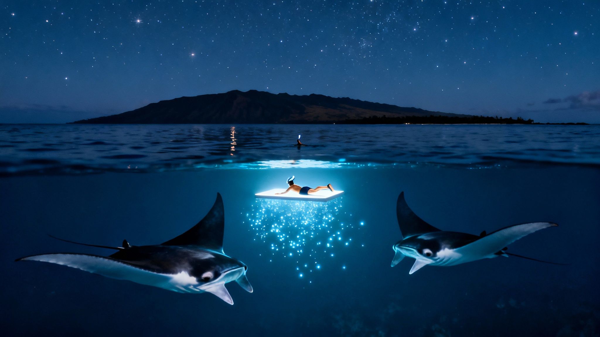 Big Island Manta Ray Night Snorkel Guide
