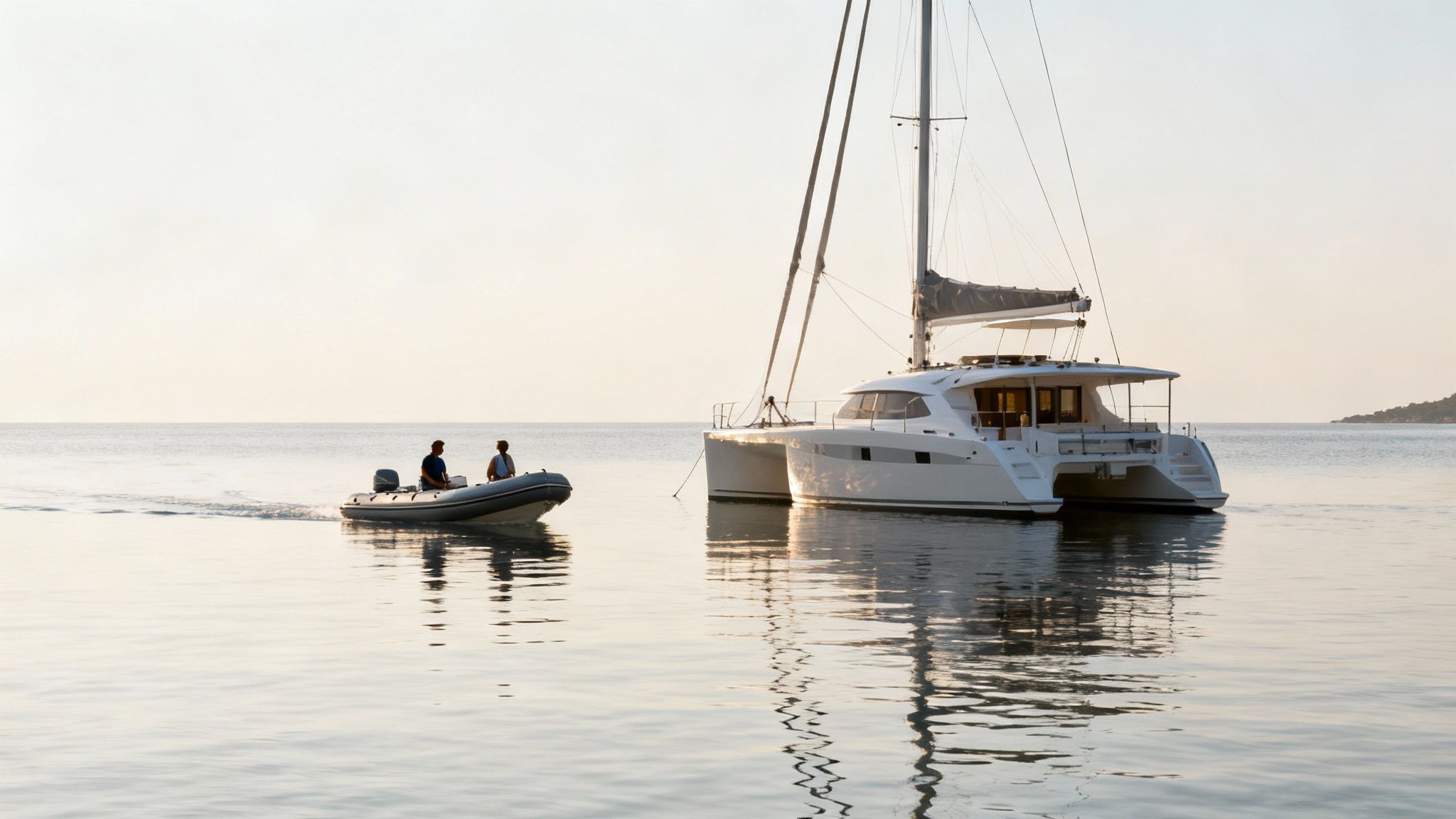 A group of snorkelers getting ready on a tour boat near the Captain Cook monument