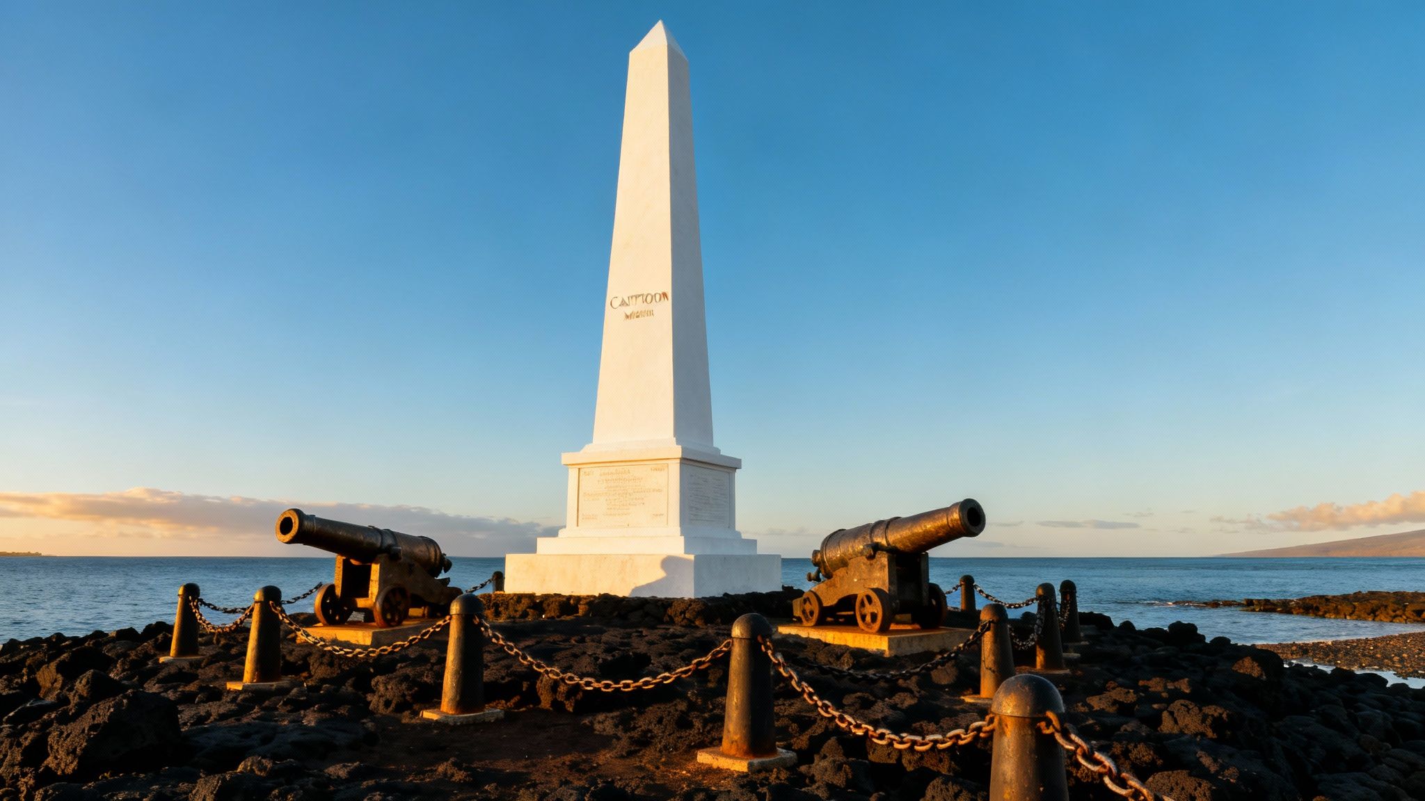 Captain Cook Monument at Kealakekua Bay