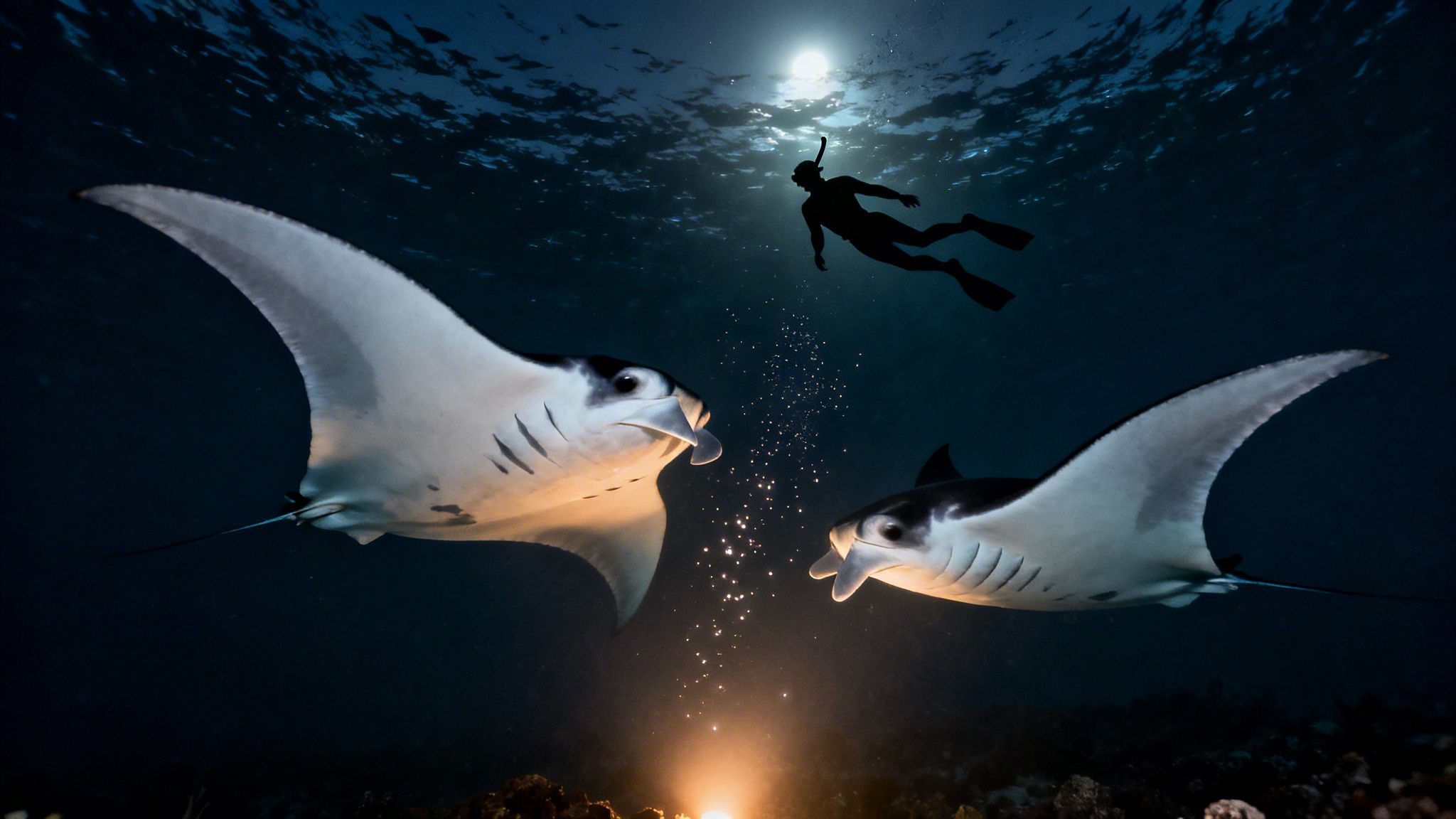 Manta Rays Big Island A Guide to Kona's Night Snorkel